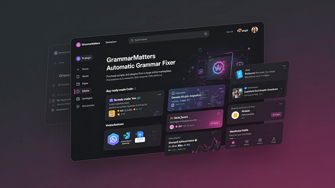 GrammarMatters Automatic Grammar Fixer