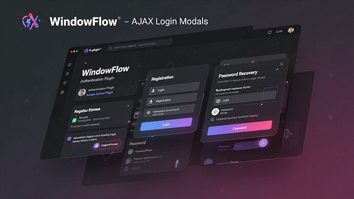 WindowFlow - AJAX Login Modals