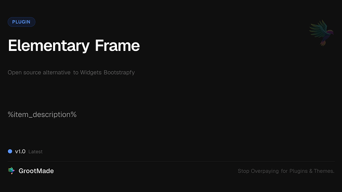 Elementary Frame