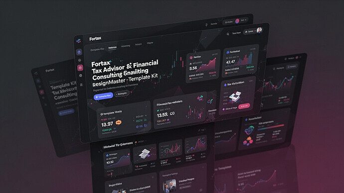 Fortax - Tax Advisor & Financial Consulting DesignMaster Template Kit