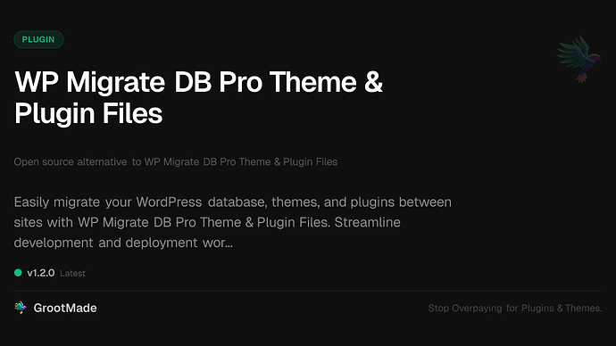 WP Migrate DB Pro Theme & Plugin Files