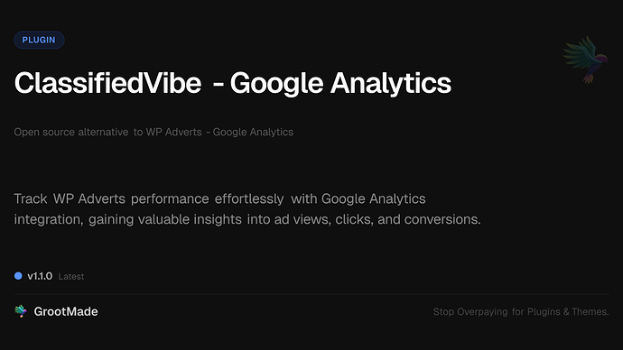 ClassifiedVibe - Google Analytics