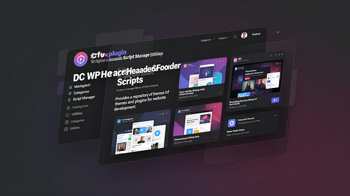 DC WP Header&Footer Scripts