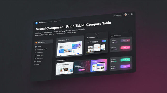 Visual Composer - Price Table|Compare Table