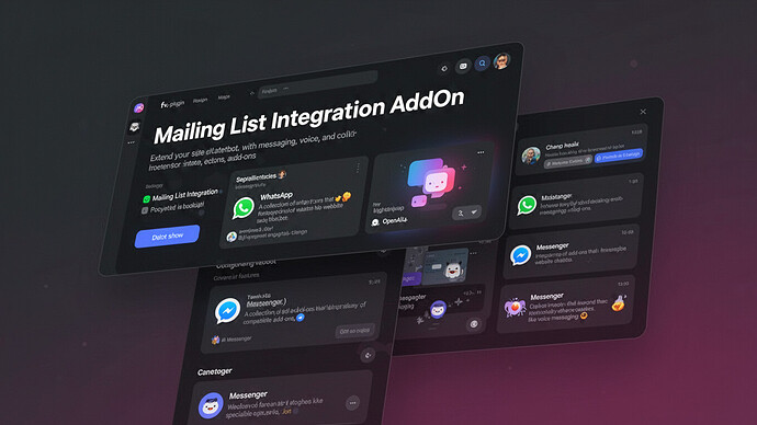 Mailing List Integration AddOn