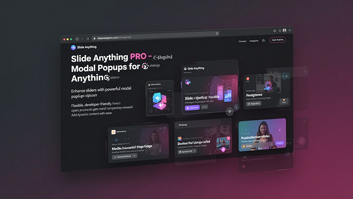 Slide Anything PRO - Modal Popups for Slide Anything