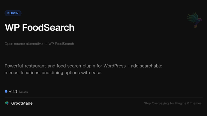 WP FoodSearch