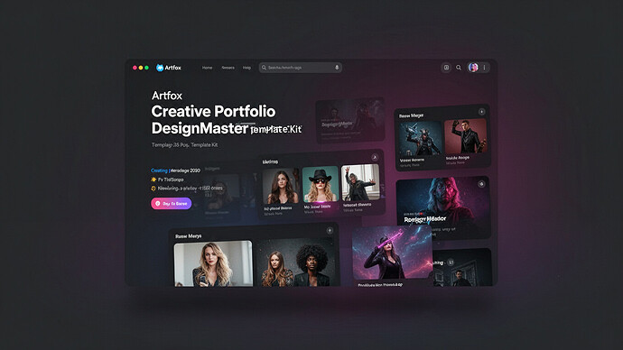 Artfox Creative Portfolio DesignMaster Template Kit