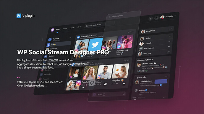 WP Social Stream Designer PRO