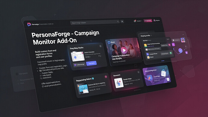 PersonaForge - Campaign Monitor Add-On