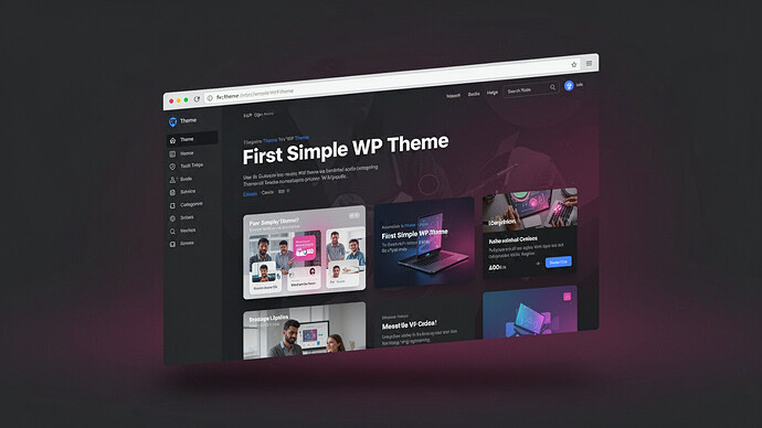First Simple WP Theme