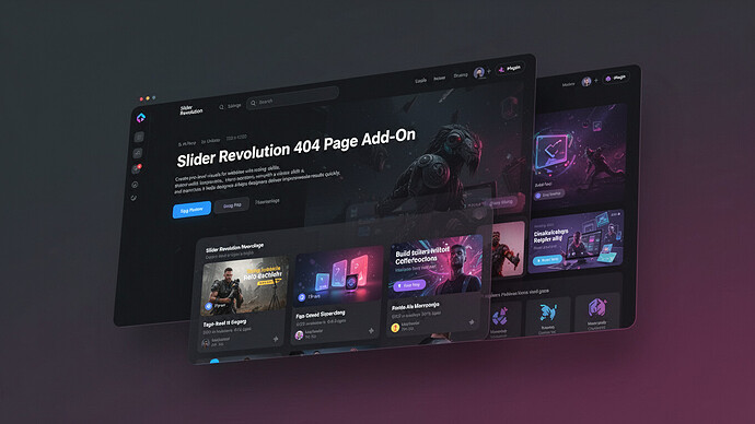 Slider Revolution 404 Page Add-On