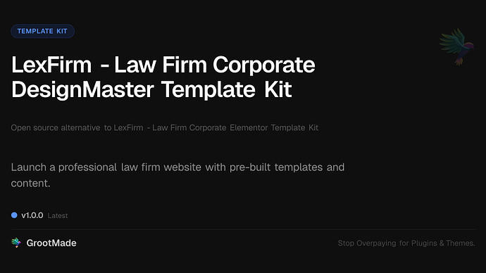 LexFirm - Law Firm Corporate DesignMaster Template Kit