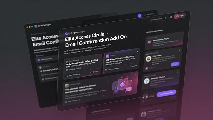 Elite Access Circle - Email Confirmation Add On