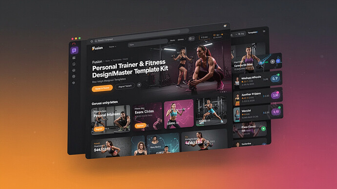 Fusion - Personal Trainer & Fitness DesignMaster Template Kit