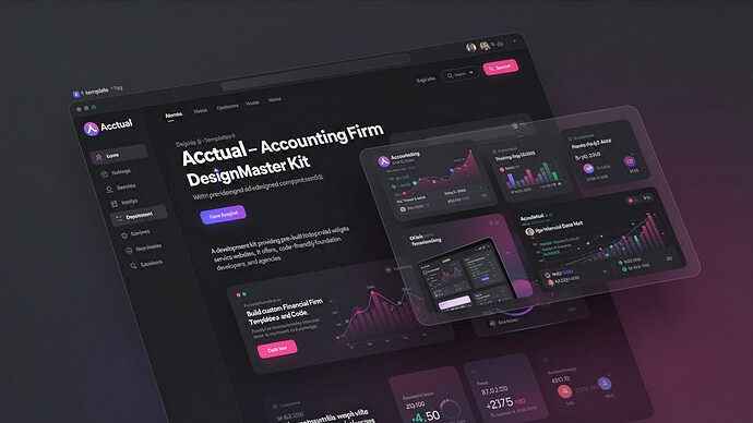Acctual – Accounting Firm DesignMaster Template Kit