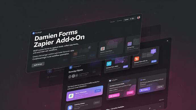 Damien Forms Zapier Add-On