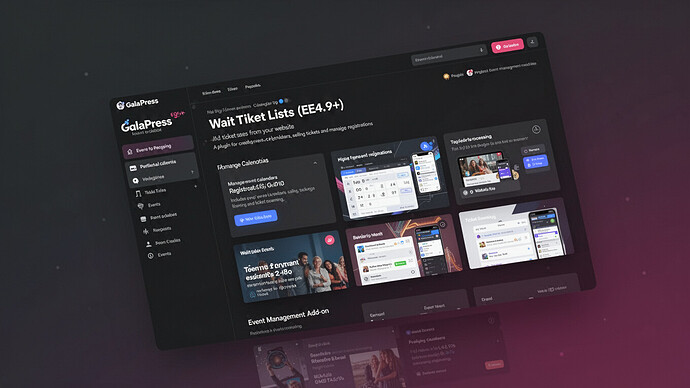 GalaPress - Wait Lists (EE4.9+)