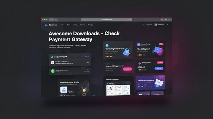 Awesome Downloads - Check Payment Gateway