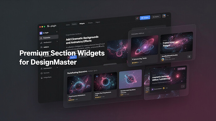 Premium Section Widgets for DesignMaster
