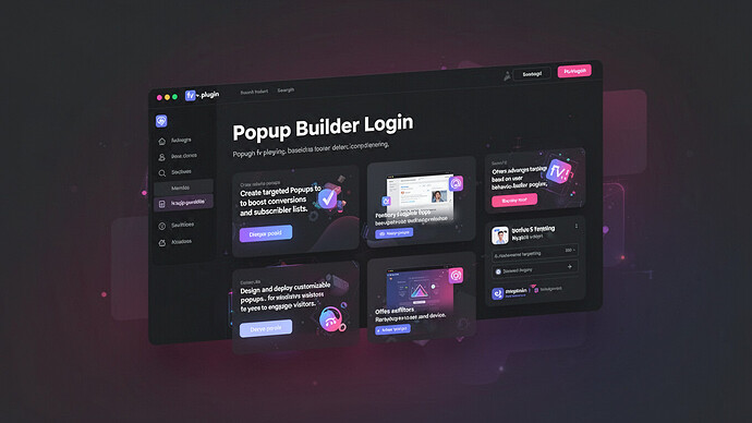 Popup Builder Login