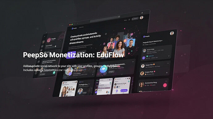 PeepSo Monetization: EduFlow