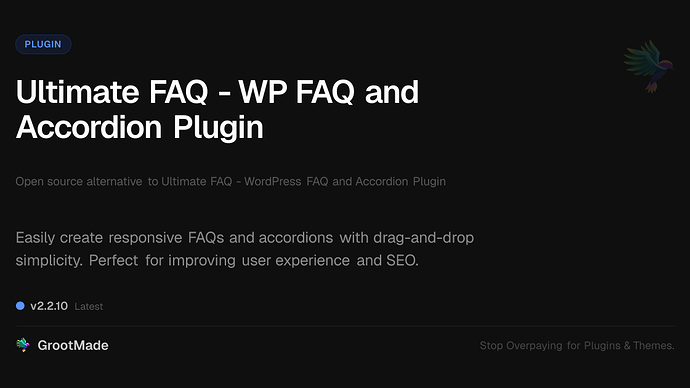 Ultimate FAQ - WP FAQ and Accordion Plugin