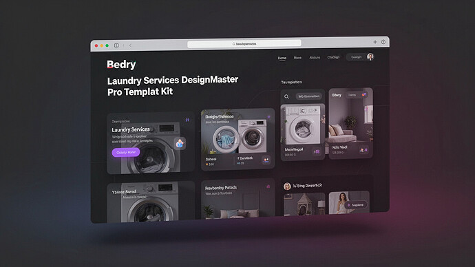 Bedry - Laundry Services DesignMaster Pro Templat Kit