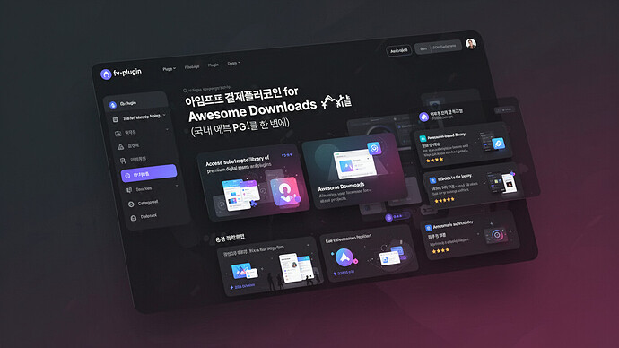 아임포트 결제플러그인 for Awesome Downloads (국내 모든 PG를 한 번에)