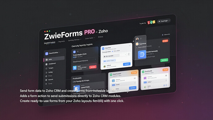 ZwieForms PRO - Zoho
