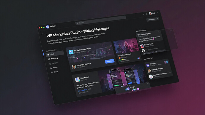 WP Marketing Plugin - Sliding Messages