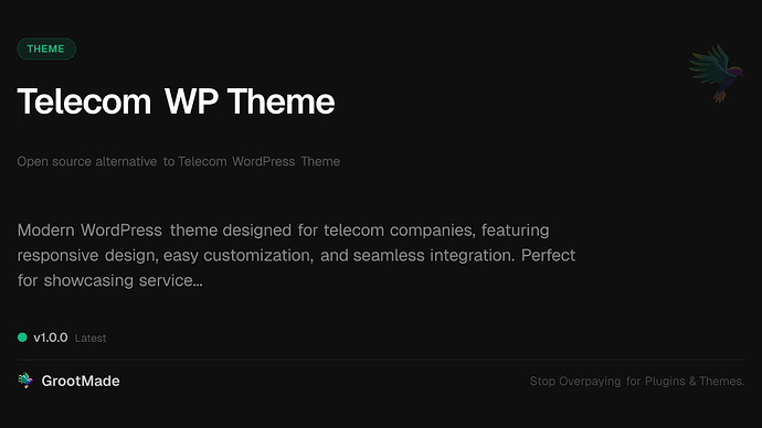 Telecom WP Theme