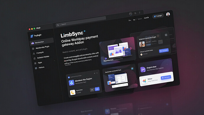 LimbSync - Online Worldpay payment gateway Addon