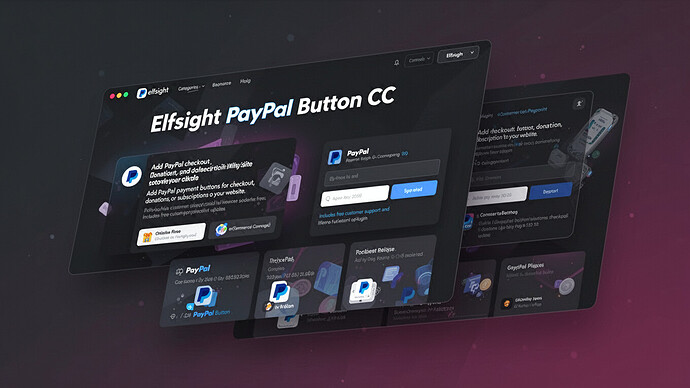 Elfsight PayPal Button CC