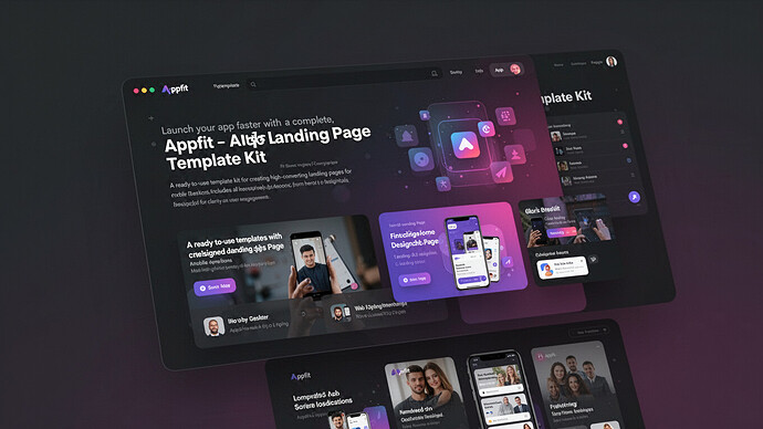 Appfit - App Landing Page DesignMaster Template Kit
