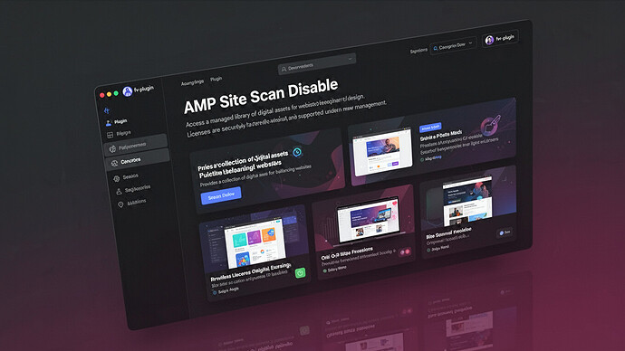 AMP Site Scan Disable