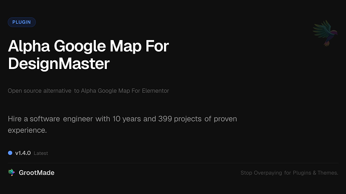 Alpha Google Map For DesignMaster