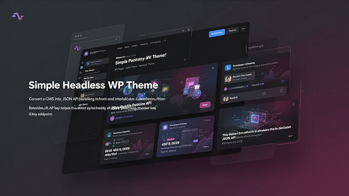 Simple Headless WP Theme