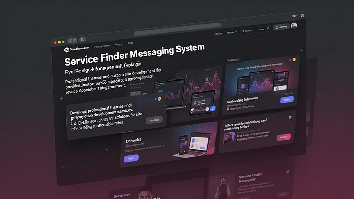 Service Finder Messaging System