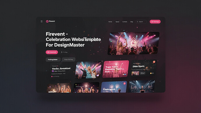Firevent - Celebration Website Template For DesignMaster