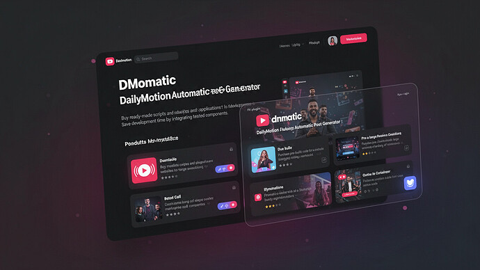 DMomatic DailyMotion Automatic Post Generator