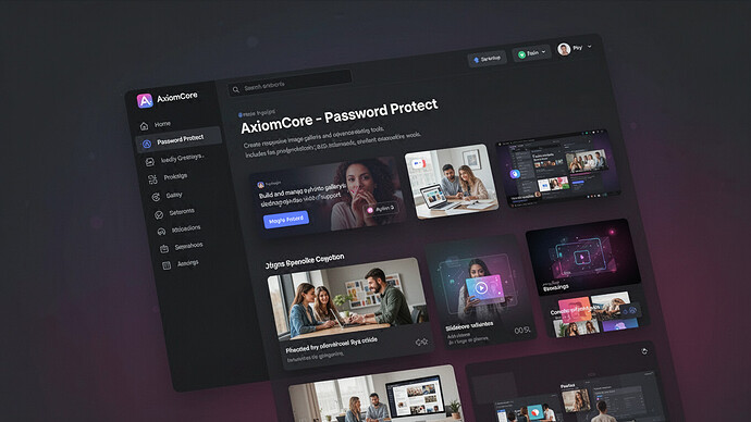 AxiomCore - Password Protect