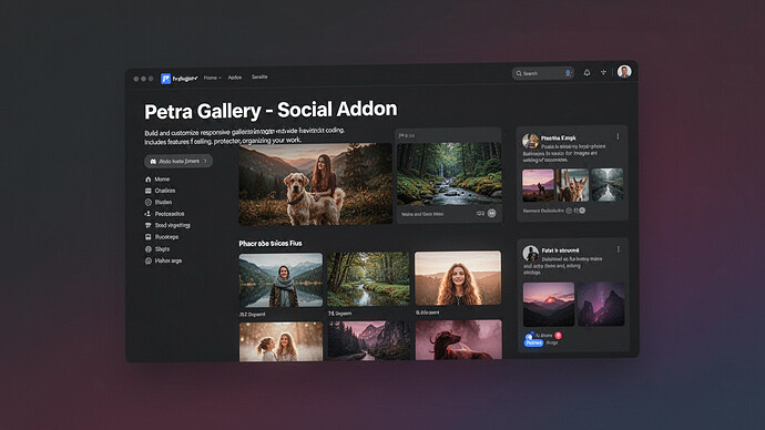 Petra Gallery - Social Addon
