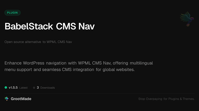 BabelStack CMS Nav