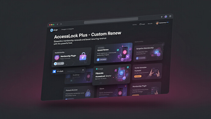 AccessLock Plus - Custom Renew