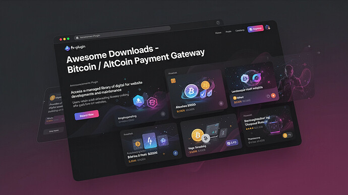 Awesome Downloads - Bitcoin / AltCoin Payment Gateway