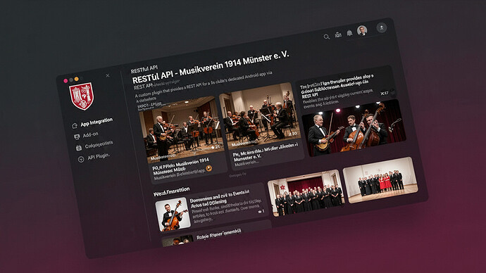 RESTful API - Musikverein 1914 Münster e. V.