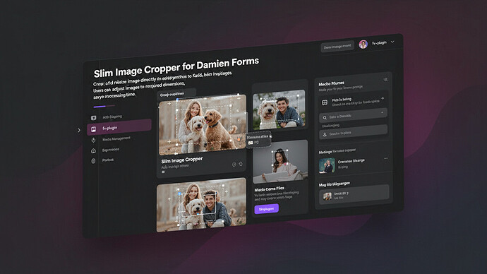 Slim Image Cropper for Damien Forms