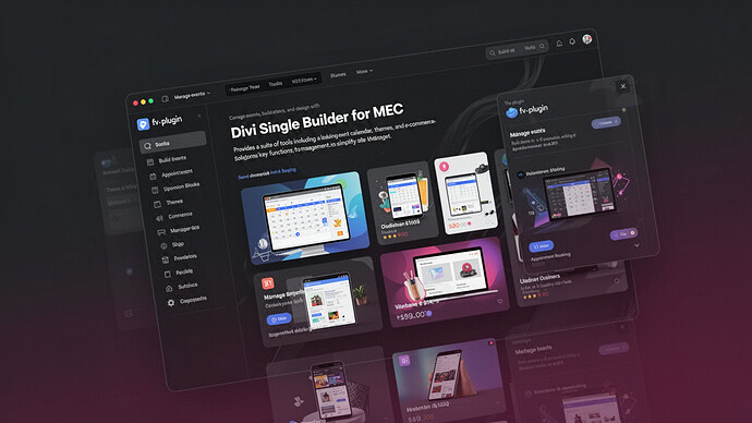Divi Single Builder for MEC