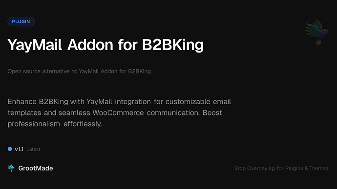YayMail Addon for B2BKing